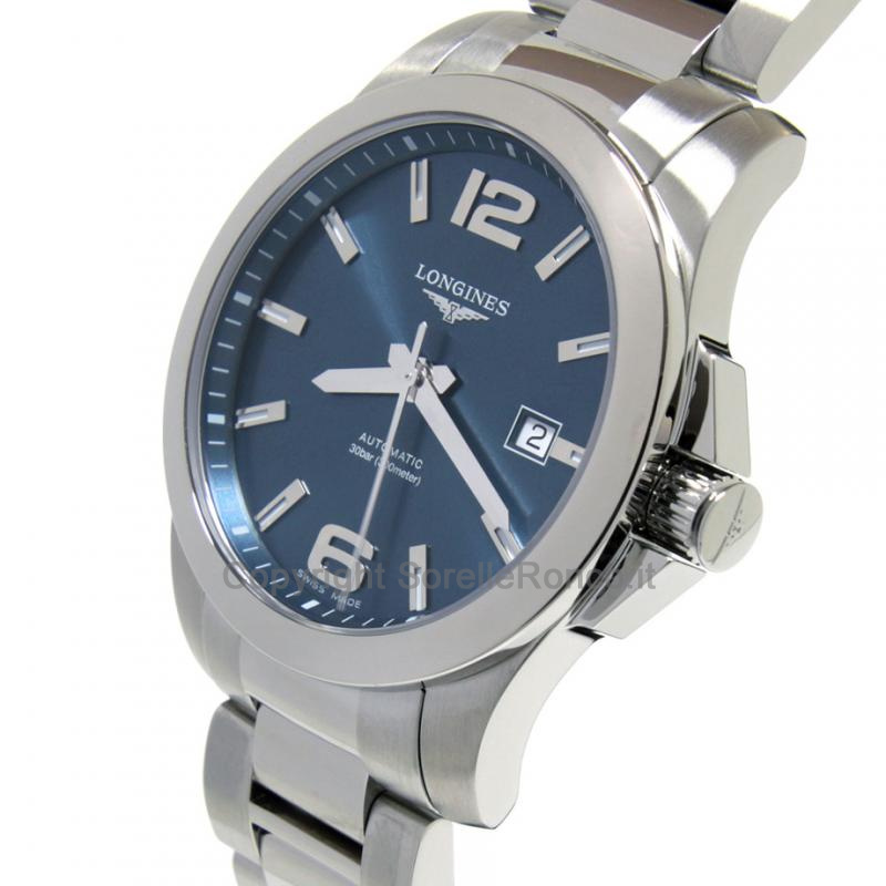 LONGINES CONQUEST ACCIAIO BLU 41MM
