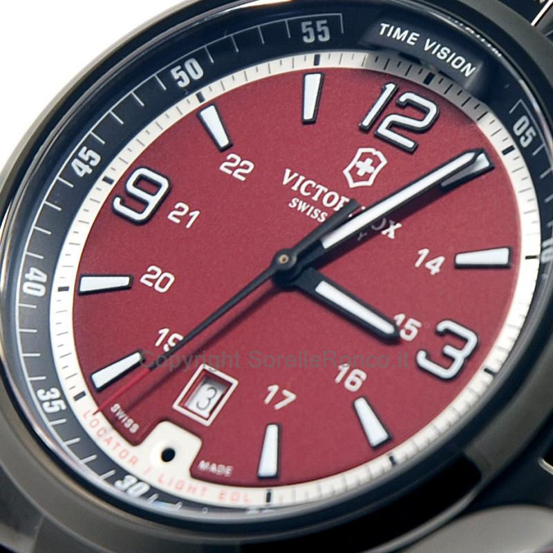 VICTORINOX NIGHT VISION ROSSO 42MM CAUCCIÙ ROSSO