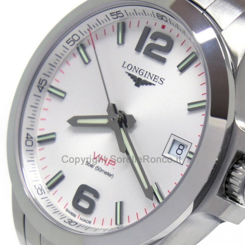 LONGINES CONQUEST VHP QUARZO ARGENTATO 41MM
