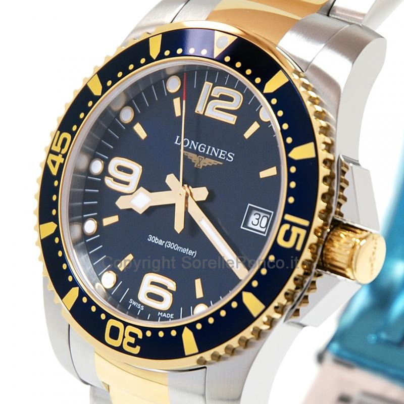 LONGINES HYDROCONQUEST QUARZO BLU 41MM BICOLOR