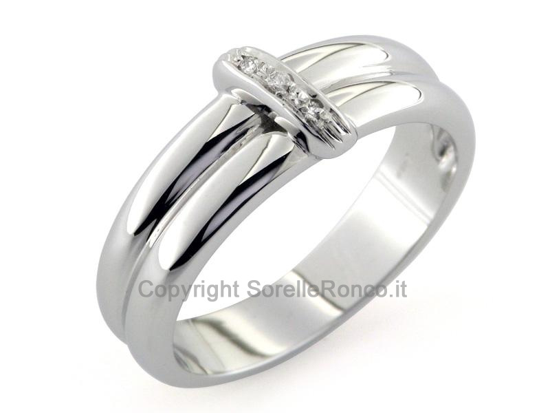 ANELLO ORO CON DIAMANTI BRILLANTI
