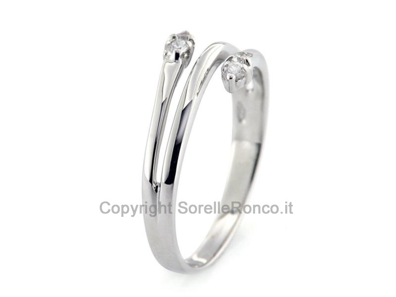ANELLO IN ORO CON DIAMANTI CT. 0.07