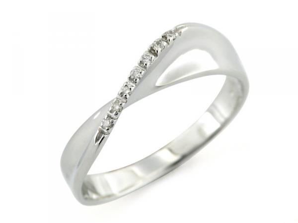 CF00711 - Anello Intrecciato in Oro con Diamanti