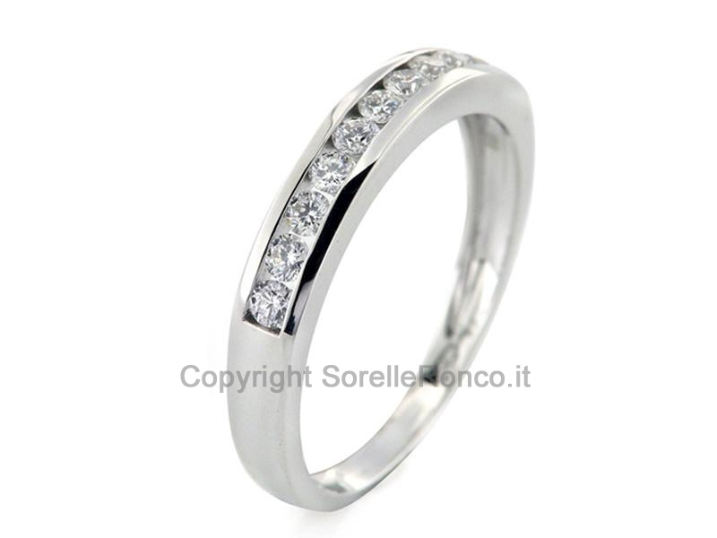 ANELLO VERETTA ORO E DIAMANTI 0.33 CT