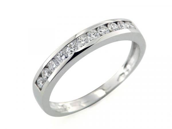 CF00712 - Anello Veretta Oro e Diamanti 0.33 Ct