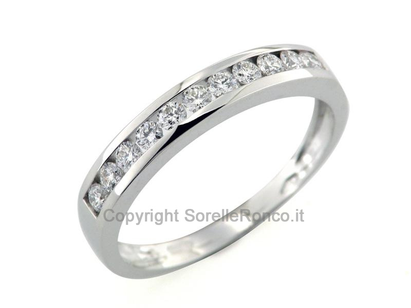 ANELLO VERETTA ORO E DIAMANTI 0.33 CT
