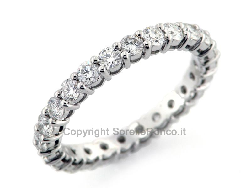 ANELLO ETERNITY ORO E DIAMANTI 1.52 CT