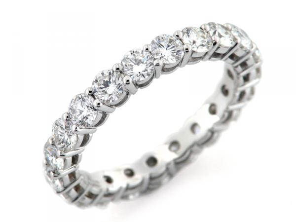 CF00717 - Anello Eternity Griffe con 2.50 Carati di Diamanti