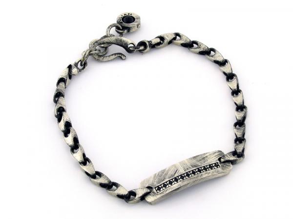 BA111E - Bracciale Zulian in Argento con Pietre
