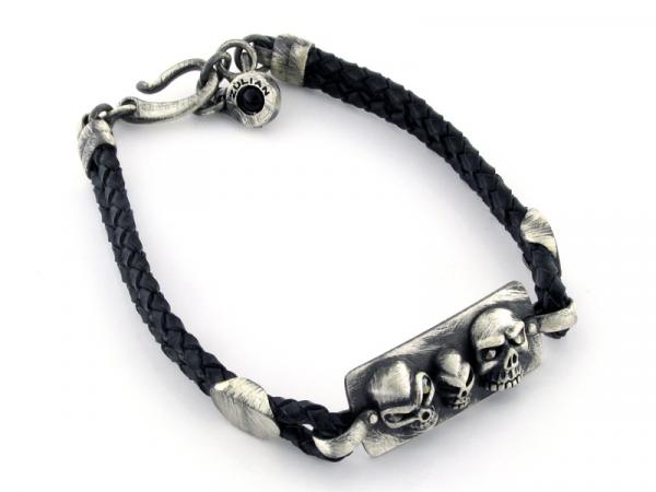 BCA101E - Bracciale con Teschi Zulian Gioielli