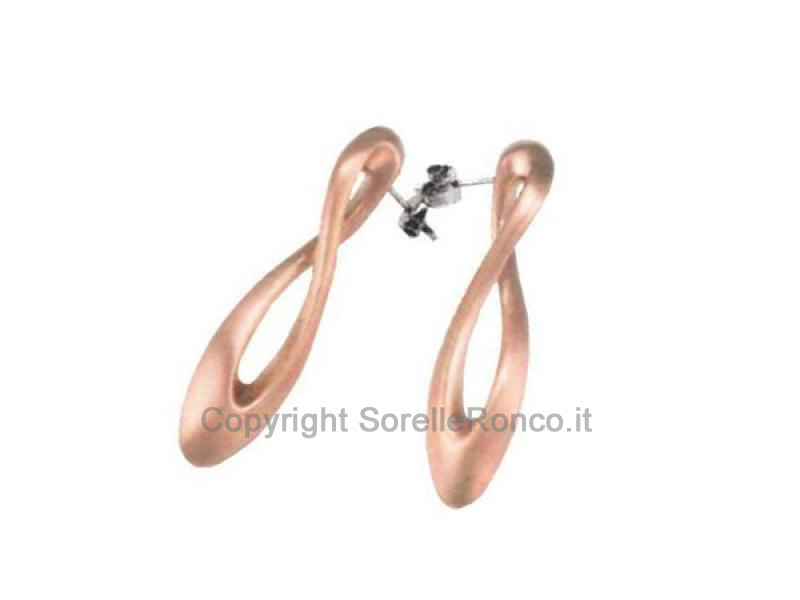ORECCHINI BREIL STEEL PROMISE ORO ROSA