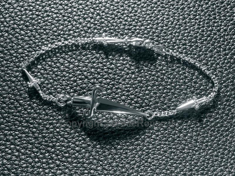 BRACCIALE CESARE PACIOTTI ARGENTO RODIATO LUCIDO