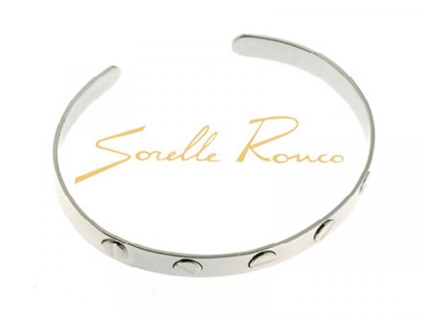 JPBR0496B - Bracciale Cesare Paciotti Argento Rigido con Viti