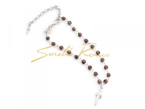 JPBR0531B - Bracciale Cesare Paciotti Rosario Marrone