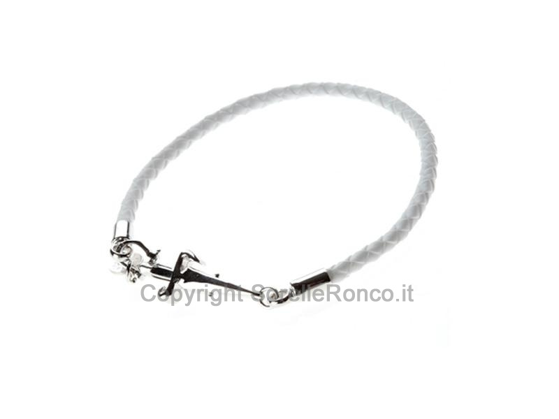 BRACCIALE CESARE PACIOTTI ARGENTO E BIANCO