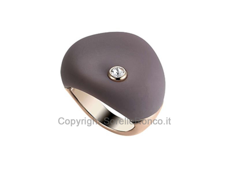 ANELLO BREIL SENSE OF TOUCH ORO ROSA SWAROVSKI 16