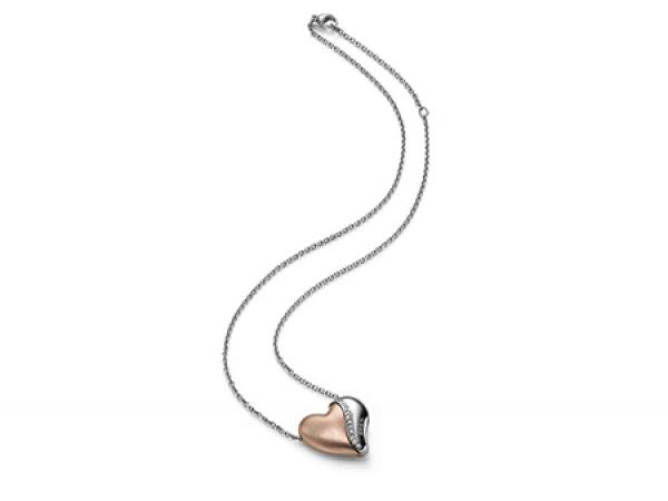 TJ1547 - Collana Breil Heartbreaker Argento e Rosa