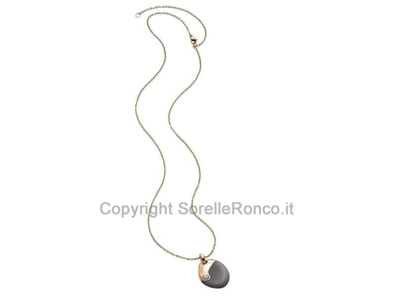 COLLANA BREIL SENSE OF TOUCH ORO E GRIGIO 60CM