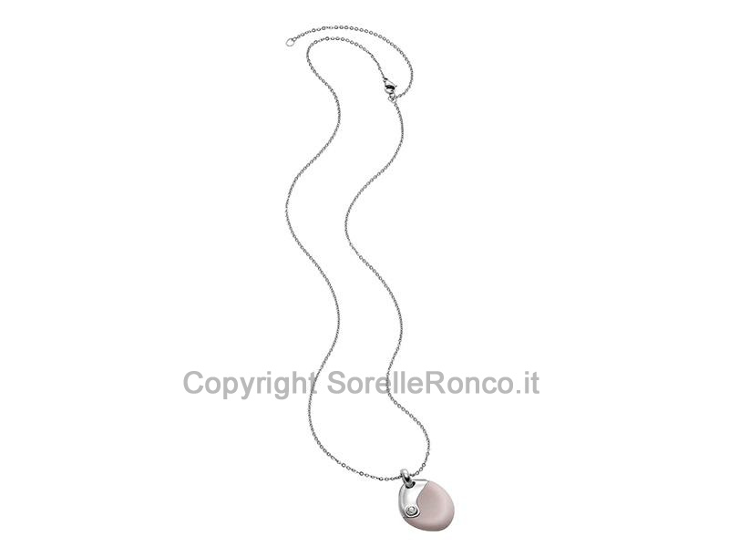 COLLANA BREIL SENSE OF TOUCH ROSA 60CM