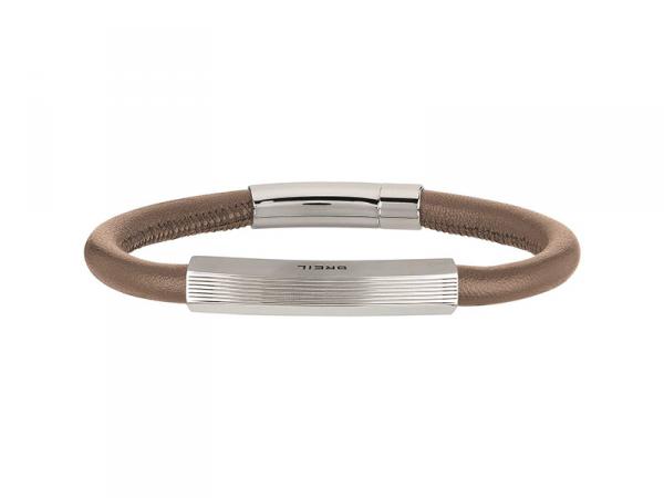 TJ1987 - Bracciale Breil Hexagon Acciaio e Pelle