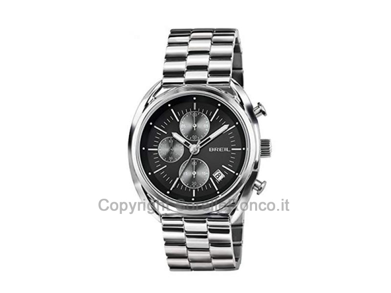 OROLOGIO BREIL BEAUBOURG NERO ACCIAIO 42MM