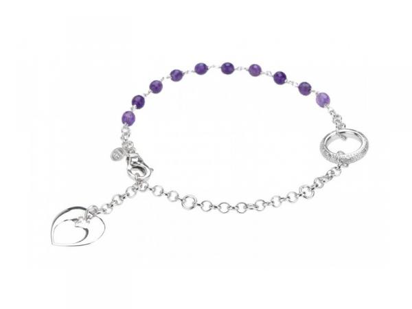 BROSL09AC0 - Bracciale Rosario Cor Tuum con Ametista
