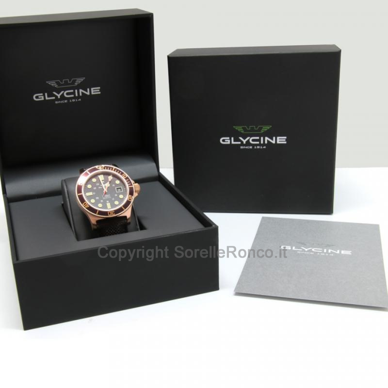 GLYCINE COMBAT SUB BRONZO 42MM TESSUTO