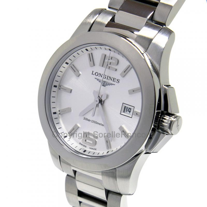 LONGINES CONQUEST LADY SILVER 29,5MM QUARZO