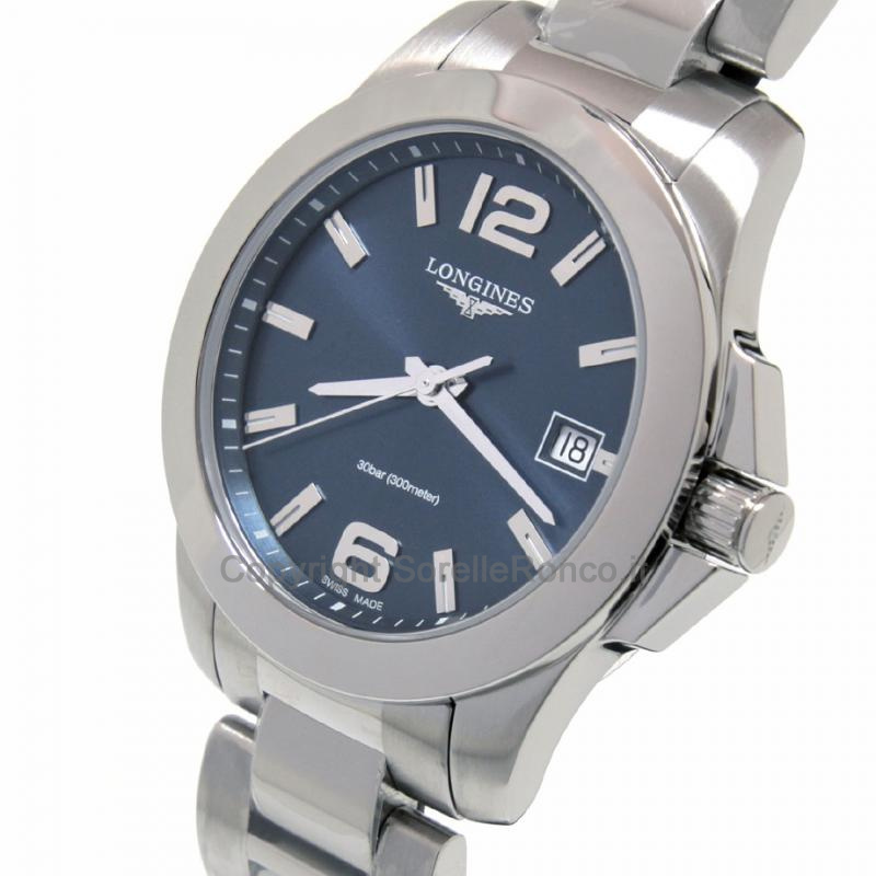 LONGINES CONQUEST ACCIAIO BLU 34MM