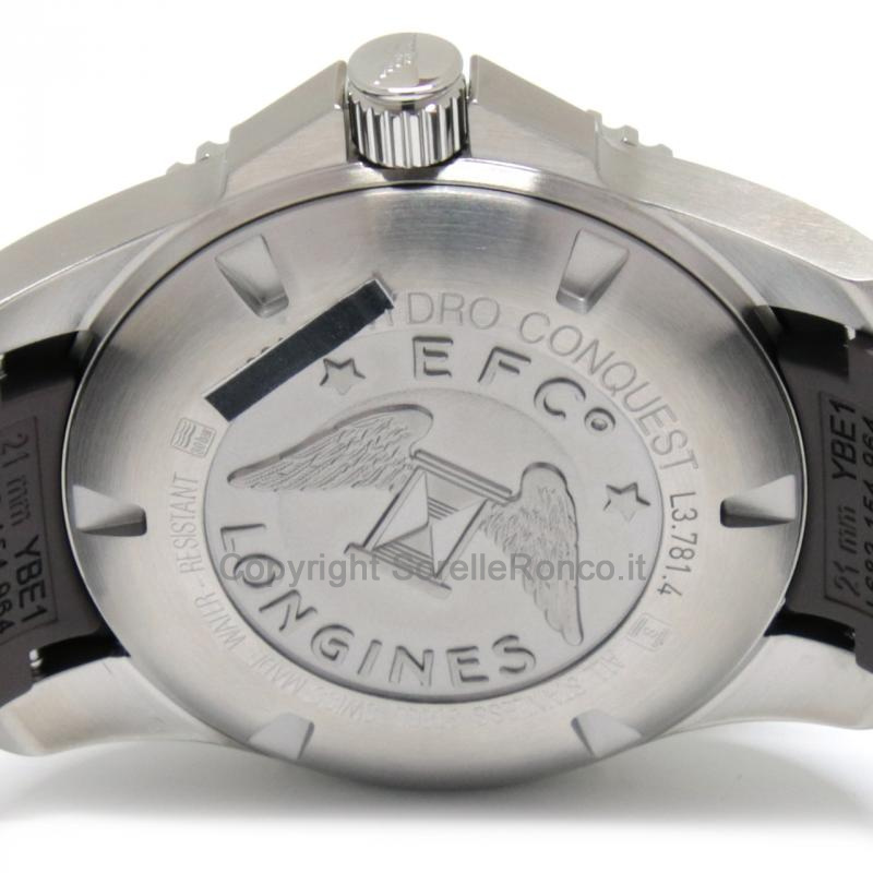 LONGINES HYDROCONQUEST 41MM AUTO GRIGIO CAUCCIÙ