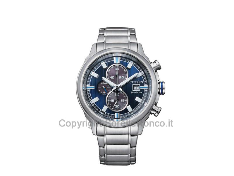 CITIZEN OF COLLECTION CRONO SPORT BLU 43MM ACCIAIO