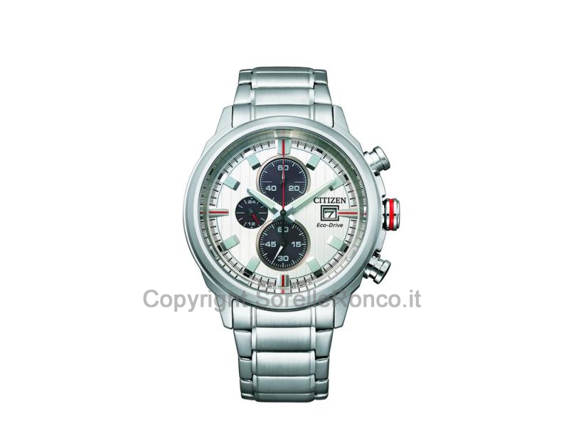 CITIZEN CHRONO OF COLLECTION BIANCO 43MM ACCIAIO