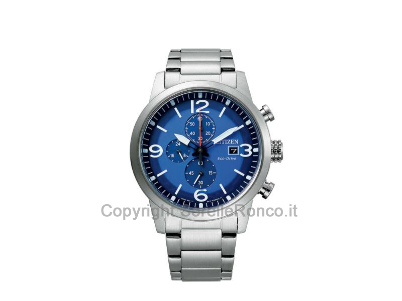 CITIZEN CHRONO OF COLLECTION BLU 43MM ACCIAIO