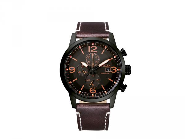 CA0745-11E - Citizen Chrono Of Collection Nero 43mm Marrone