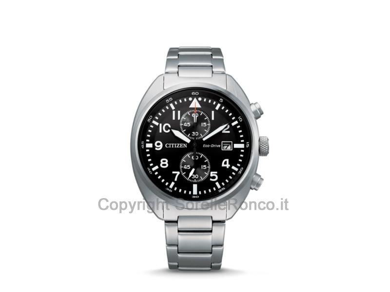 CITIZEN CHRONO OF COLLECTION NERO 41MM ACCIAIO