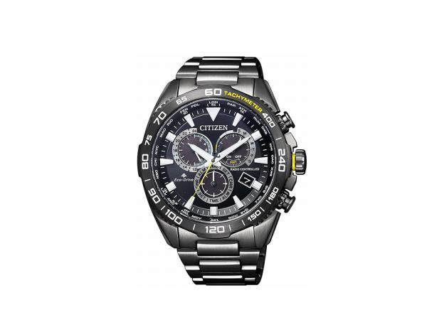 CB5037-84E - Citizen Radio Crono Nero Giallo 44mm
