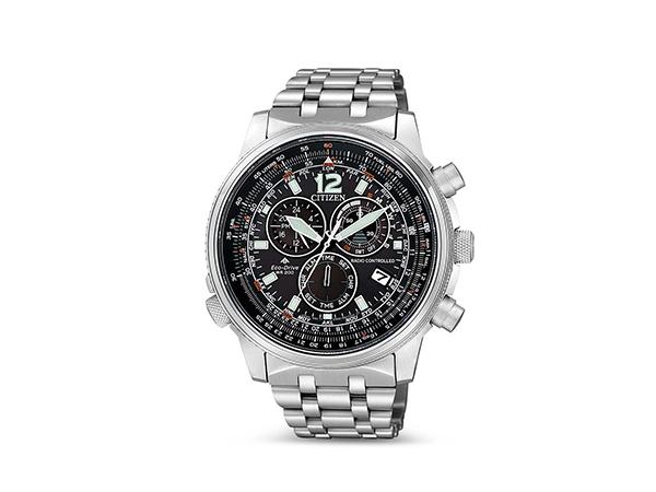 CB5860-86E - Citizen Radio Nero Acciaio 45mm