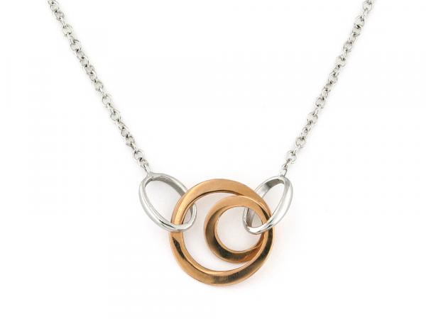 CF00013 - Collana Design Oro Bianco e Rosé