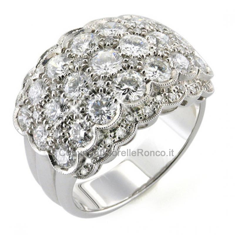 ANELLO IN ORO CON PAVE DIAMANTI