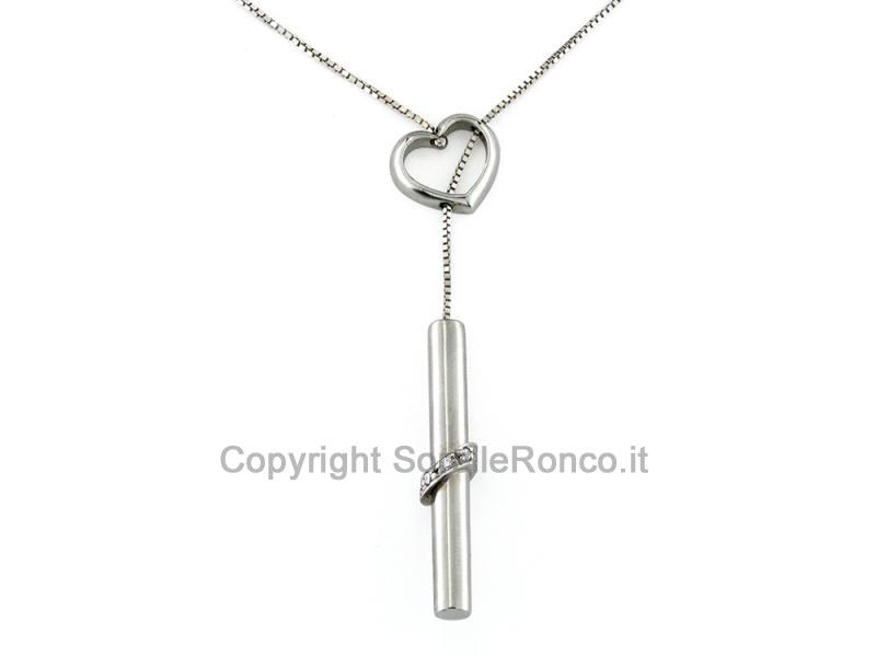 COLLANA LARIAT ORO ZIRCONI 