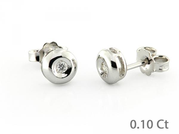 CF00082 - Orecchini in Oro con Diamanti 0.10 Ct