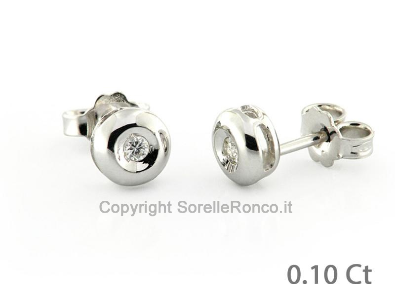 ORECCHINI IN ORO CON DIAMANTI 0.10 CT