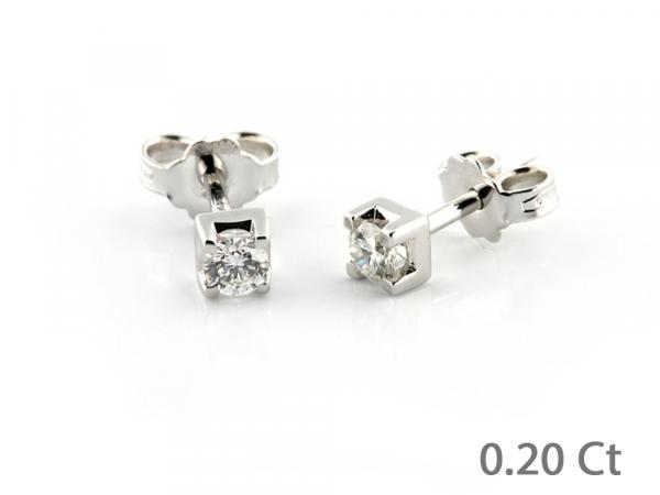 CF00083 - Puntoluce in Oro con Diamante ct. 0.20
