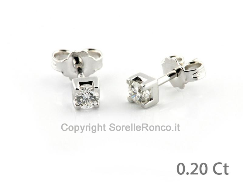 PUNTOLUCE IN ORO CON DIAMANTE CT. 0.20