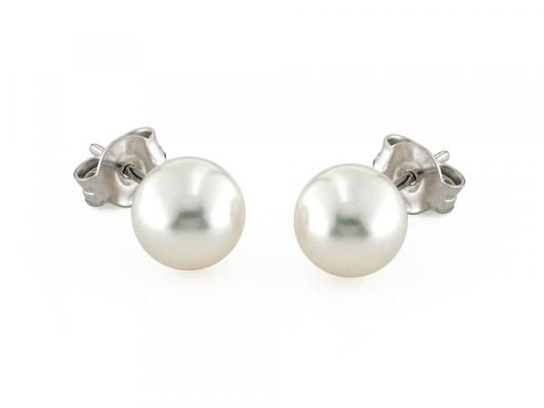 CF00092 - Orecchini in Oro con Perle ø 7.5-8mm