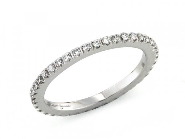 CF00169 - Anello Eternity Oro Bianco con Diamanti 0.23 Ct