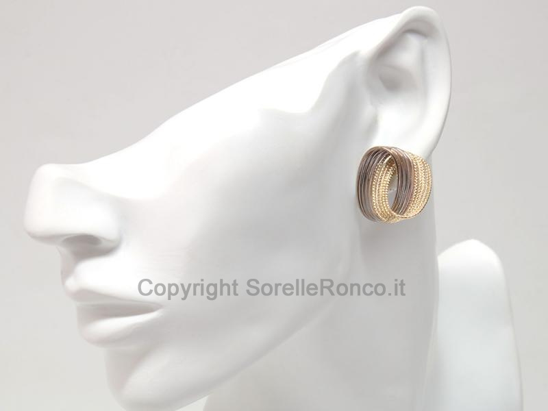ORECCHINI A LOBO DESIGN ELLISSE