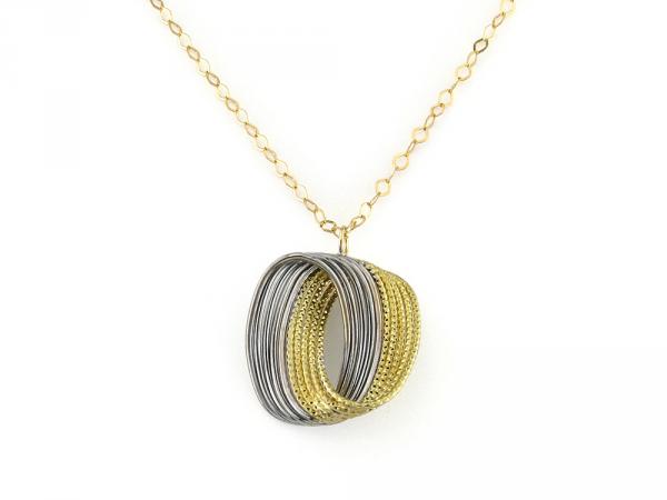 CF00198 - Catenina e Pendente Ellisse 18 Kt