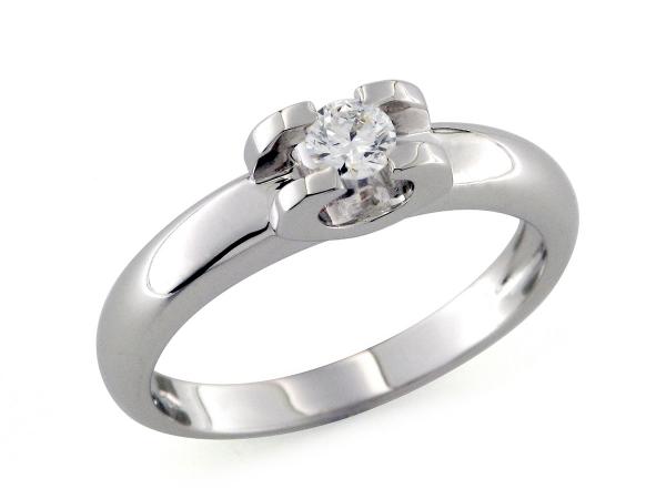 CF00204 - Anello Solitario con Diamante 0.20 Ct