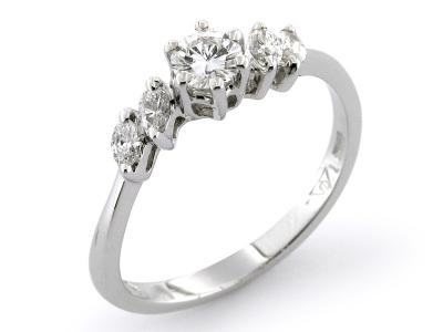 Anello Riviera con Diamanti 0.49 Ct